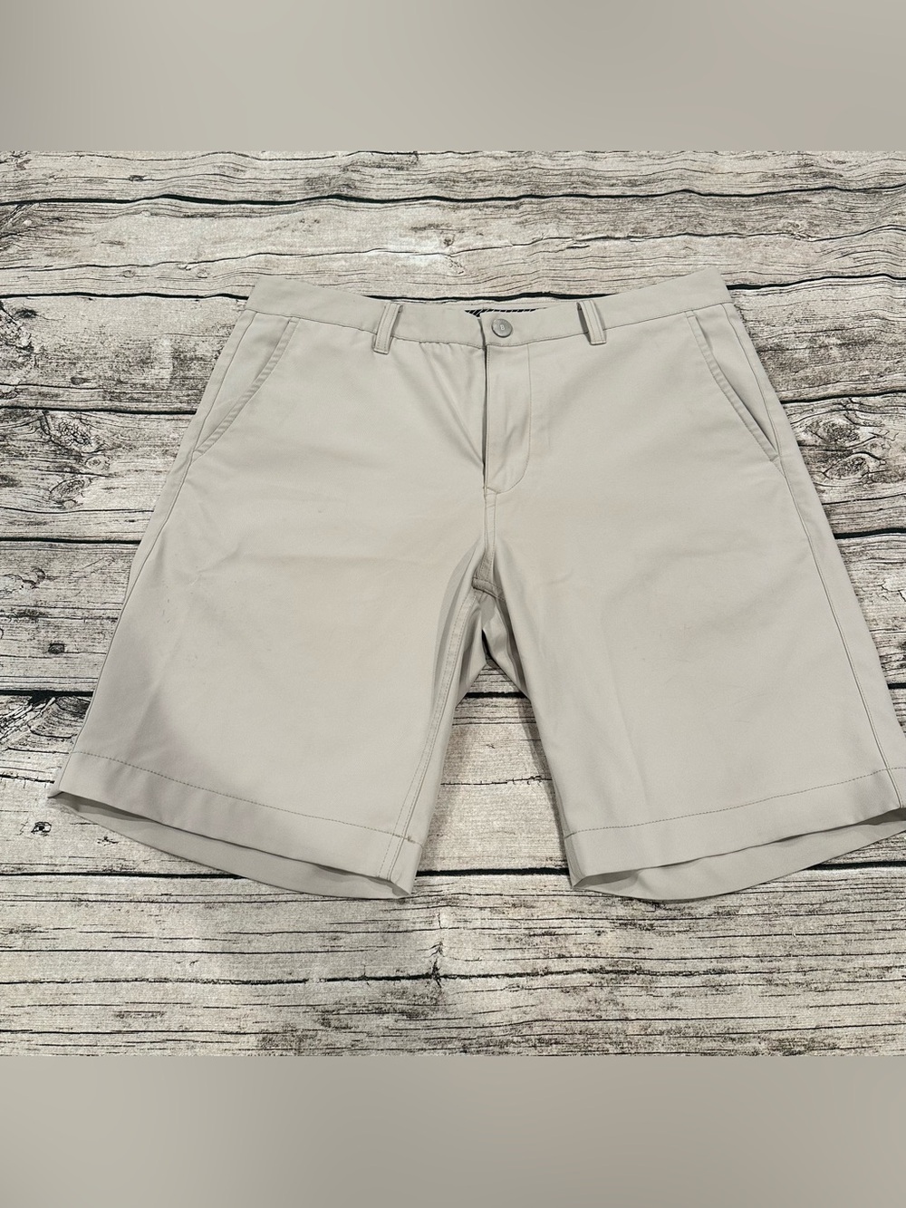 Bonobos Golf Shorts; Men's Flat-Front Active Shorts in Putty Size 34